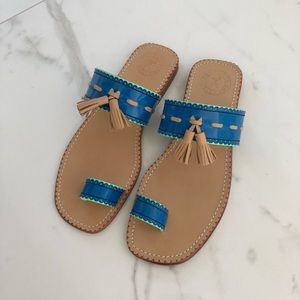 Penelope Chilvers Aqua Blue Sandals